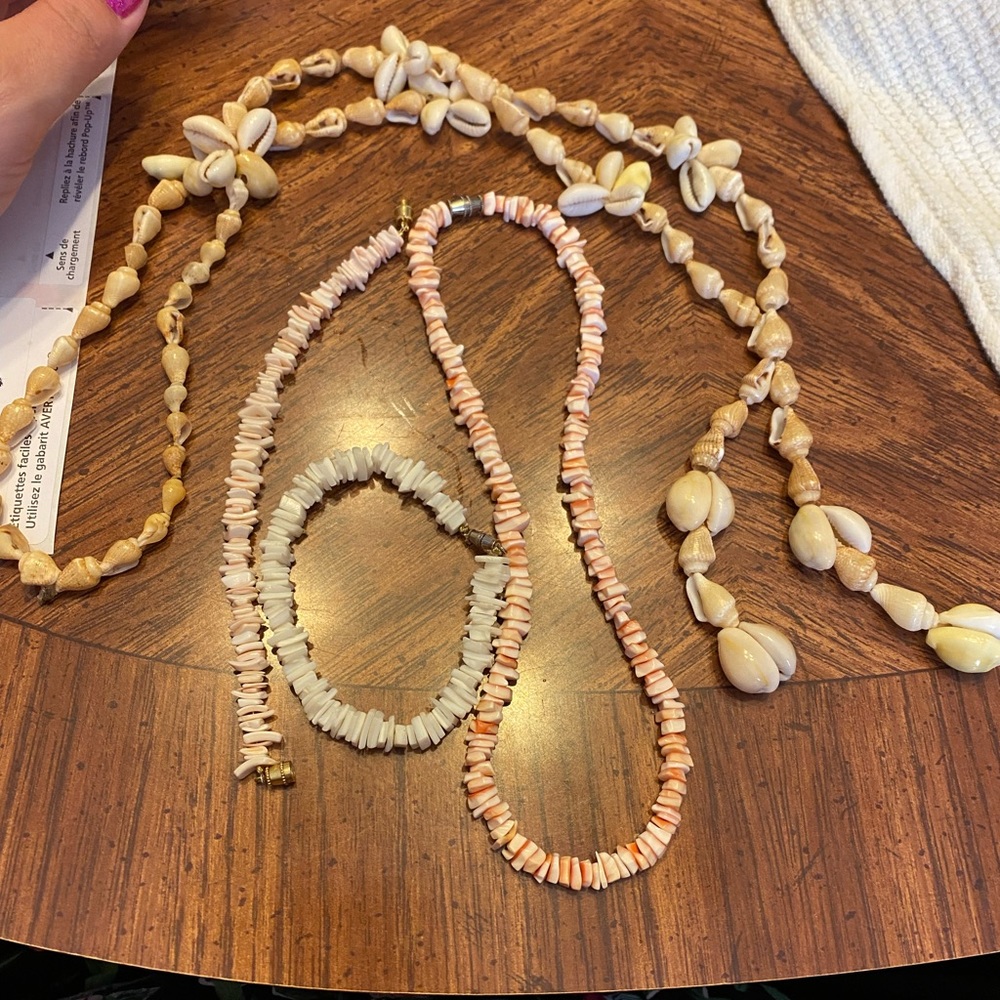 2 she’ll necklaces and bracelets